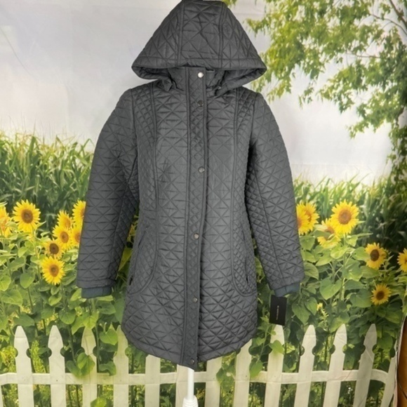 WEATHERPROOF Graphite Walker Quilted Jacket Medium - Picture 9 of 17